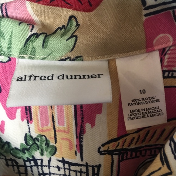 Alfred Dunner Pink Cat Coastal Vacation Shirt - Picture 9 of 12